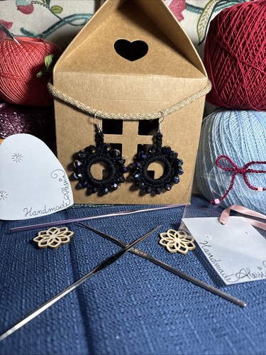 Orecchini handmade uncinetto - orecchini,