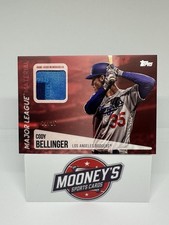Topps Major League Materials 2019 Cody Bellinger MLM-CB rosso /25 Dodgers MVP