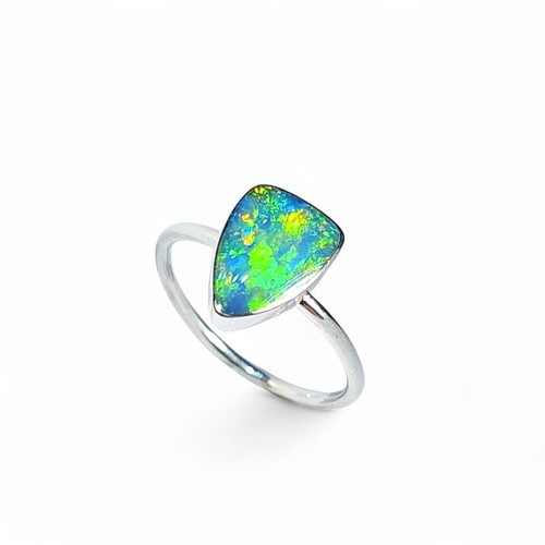 Anello oro verde autentico - anello,