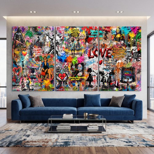 Banksy graffiti arte parete - banksy, da