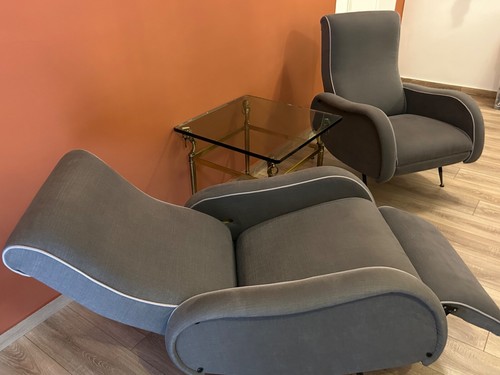 Poltrona vintage reclinabile - poltrona,
