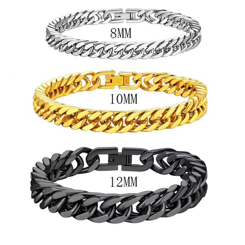 Bracciale catena maglia - bracciale, cubana