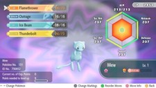 Pokemon Let's Go Pikachu/Eevee 6 IV Max AV Shiny Livello 1 Mew