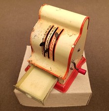 ORIGINAL Old Penny Toy ‘Cash Register’ – ‘Registrier-Kasse’, Germany, 1950, Tin