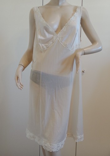 Vintage sottoveste nylon - nylon, beige