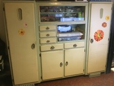 Credenza (vetrinetta da cucina) romagnola originale anche per colori, in legno