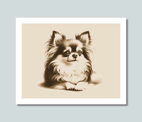 Foto cane pelo lungo - di, a