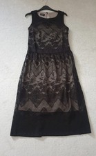 Abito midi Kookai nero in pizzo