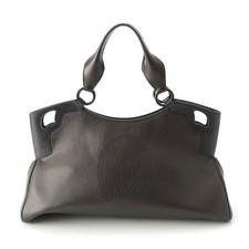 Borsa a mano Cartier Marcello in pelle con logo nera tote bag Giappone