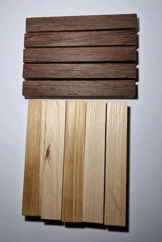 Lotto pezzi wenge castagno - 10,