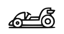 Kart adesivo sticker auto - go,