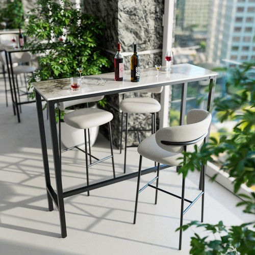Tavolo bar rettangolare - , alto