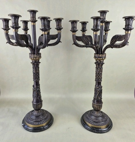 Candelabri vintage impero - candelabri,