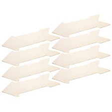  8 frecce in legno grezzo