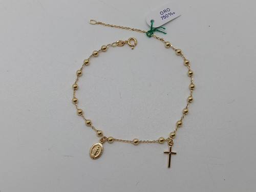 Bracciale rosario con pallini - rosario,