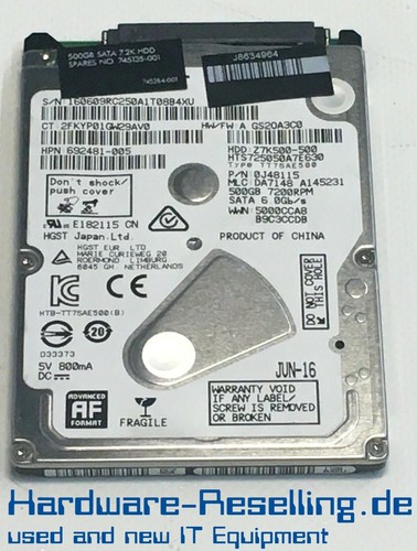 Hgst 500 hts725050a7e630 - hgst, gb