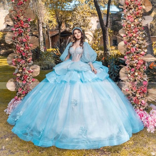Abito ballo sweet16 maniche - abito,