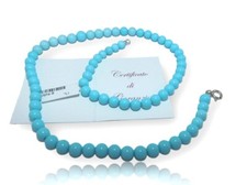 Collana per Donna in Pietre Dura di turchese e Argento da 925 non naturale con
