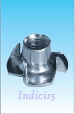 100 dadi tondi filettati M5 ragno ragnetto acciaio zincato per legno by sacto