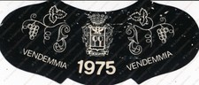 1975 Vino GIORDANO Vendemmia enologia distilleria etichetta pubblicitaria