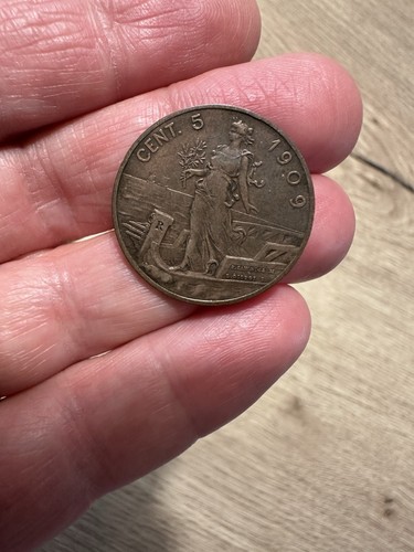 Centesimi 1909 prora regno - 5,