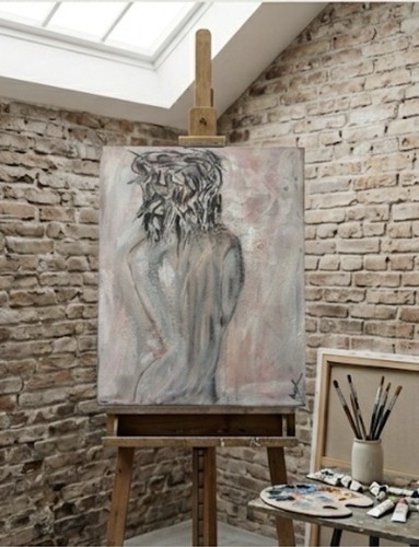 Quadro materico fatto mano - quadro, a