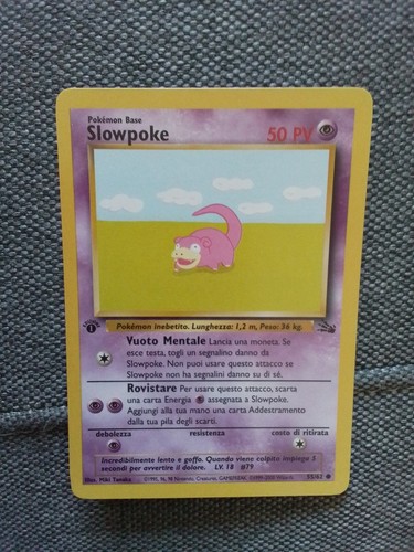 Card pokemon slowpoke 55 - slowpoke, 55/62