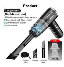 ASPIRAPOLVERE 3 in 1 Senza Fili RICARICABILE Auto Casa Ufficio ASPIRA SOFFIA USB