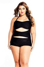 Costume da Bagno Mare Taglie Forti Intero Sexy Adulti Donna Ragazze L.23602