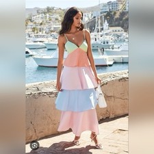 Maxi abito donna a strati