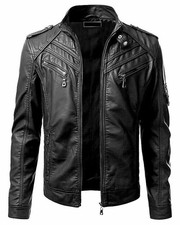 Giacca Motociclista Uomo Vera