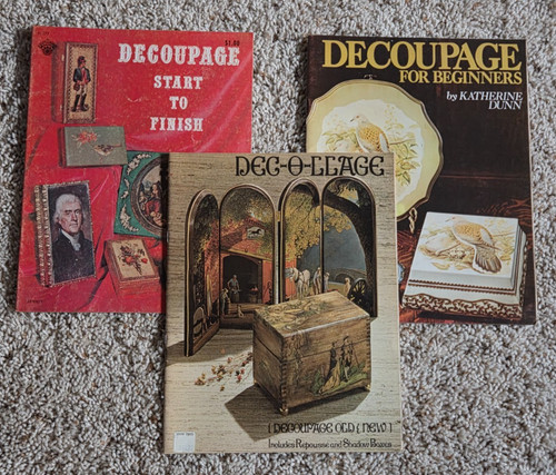 Lot vintage decoupage - of, 3