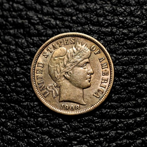 1908 barber dime - barber,