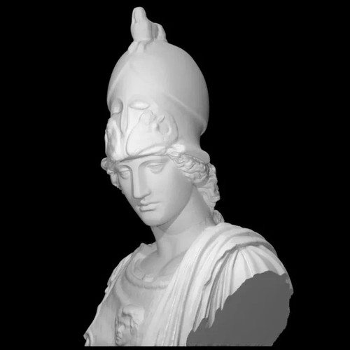 Statua busto atena pallas - di,