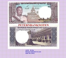 Laos lao kip 1963 unc - laos,