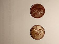 2 Monete, USA 1 cent one cent Lincoln United States of America coniate nel 1969
