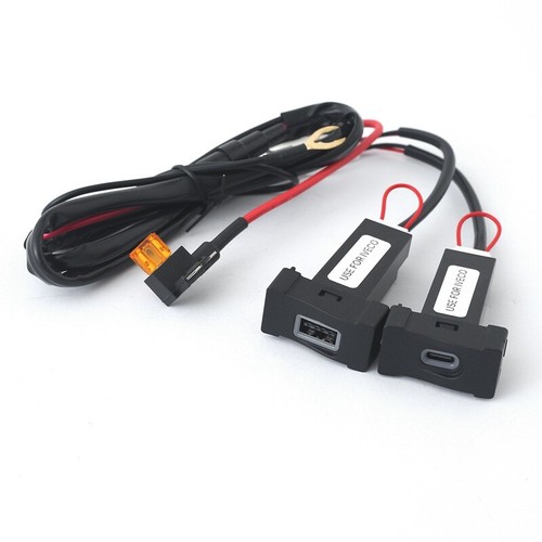Caricabatteria auto daul usb - caricabatteria, usb-c