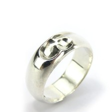 TIFFANY&Co. USATO Anello a forma di cuore curvo US 4-4,5 Argento Sterling...