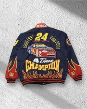 Vintage 2001 Nascar Jacket Chase Authentics Giacca da Pilota Jeff Gordon