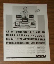 Rara Pubblicità COMPAQ