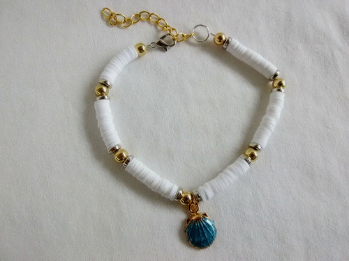 Cavigliera bracciale heishi - cavigliera, o