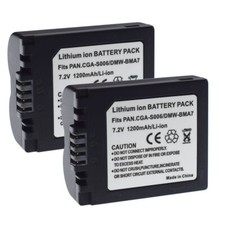 2x Batteria per Panasonic Lumix CGA-S006 DMC-FZ35 DMC-FZ38 DMC-FZ50 DMC-FZ7 FZ8