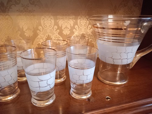 Caraffa bicchieri anni 50 - anni,