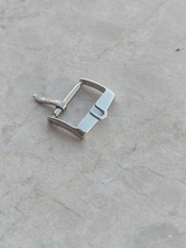 UNIVERSAL GENEVE VINTAGE STEEL WATCH STRAP BUCKLE FIBBIA ACCIAIO UHREN 16mm 