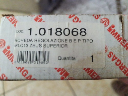 Scheda regolazione immergas - scheda,