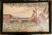 Stampa dipinto “Terrazza Sul Golfo di Maiori”-  Gaetano Capone