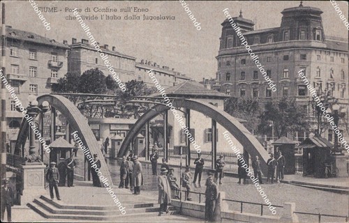 Au226 cartolina fiume ponte - fiume,