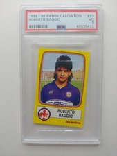 1985-86 Panini Calciatori Roberto Baggio Rookie Card #93 PSA 3
