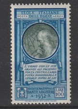 1932 EGEO POSTA AEREA DANTE