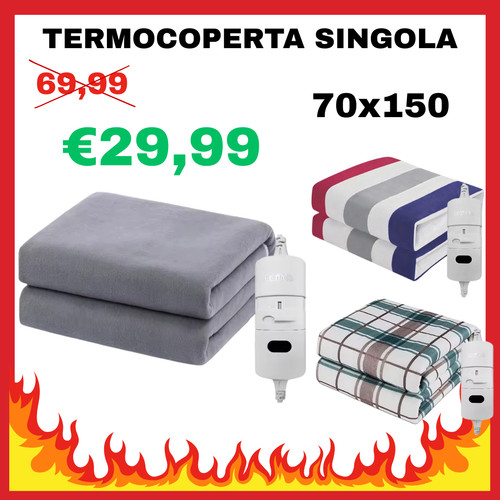 Coperta elettrica singola - coperta,